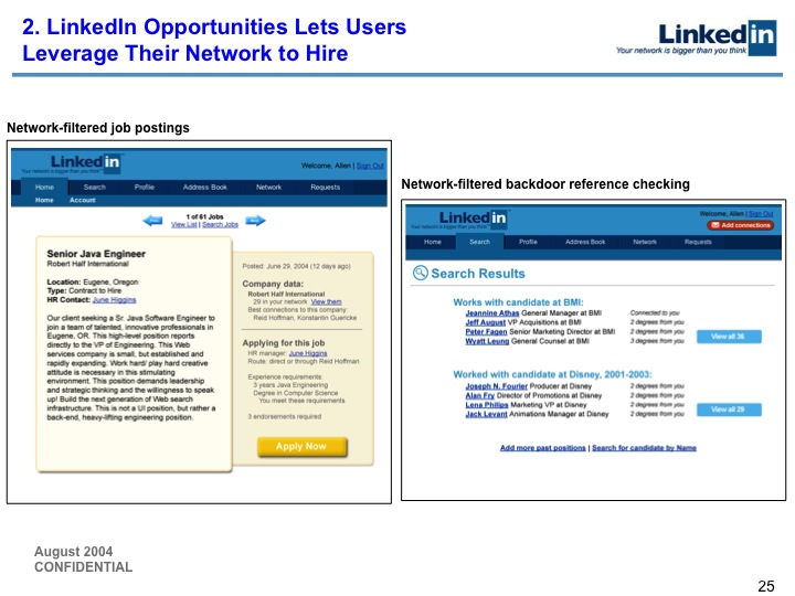 LinkedIn Series B Pitch Deck to Greylock: Slide 25