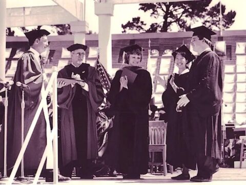 reid-hoffman-graduate Reid Hoffman, graduating from Stanford University in 1990