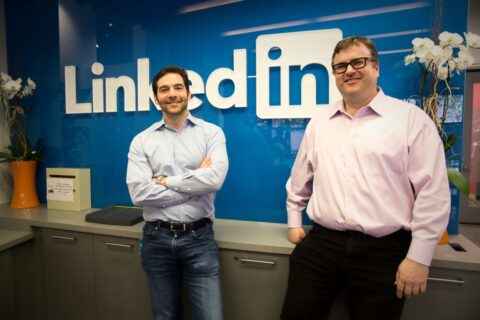 jeff-weiner-and-reid-hoffman Jeff Weiner and Reid Hoffman (Credit: Tony Chung)